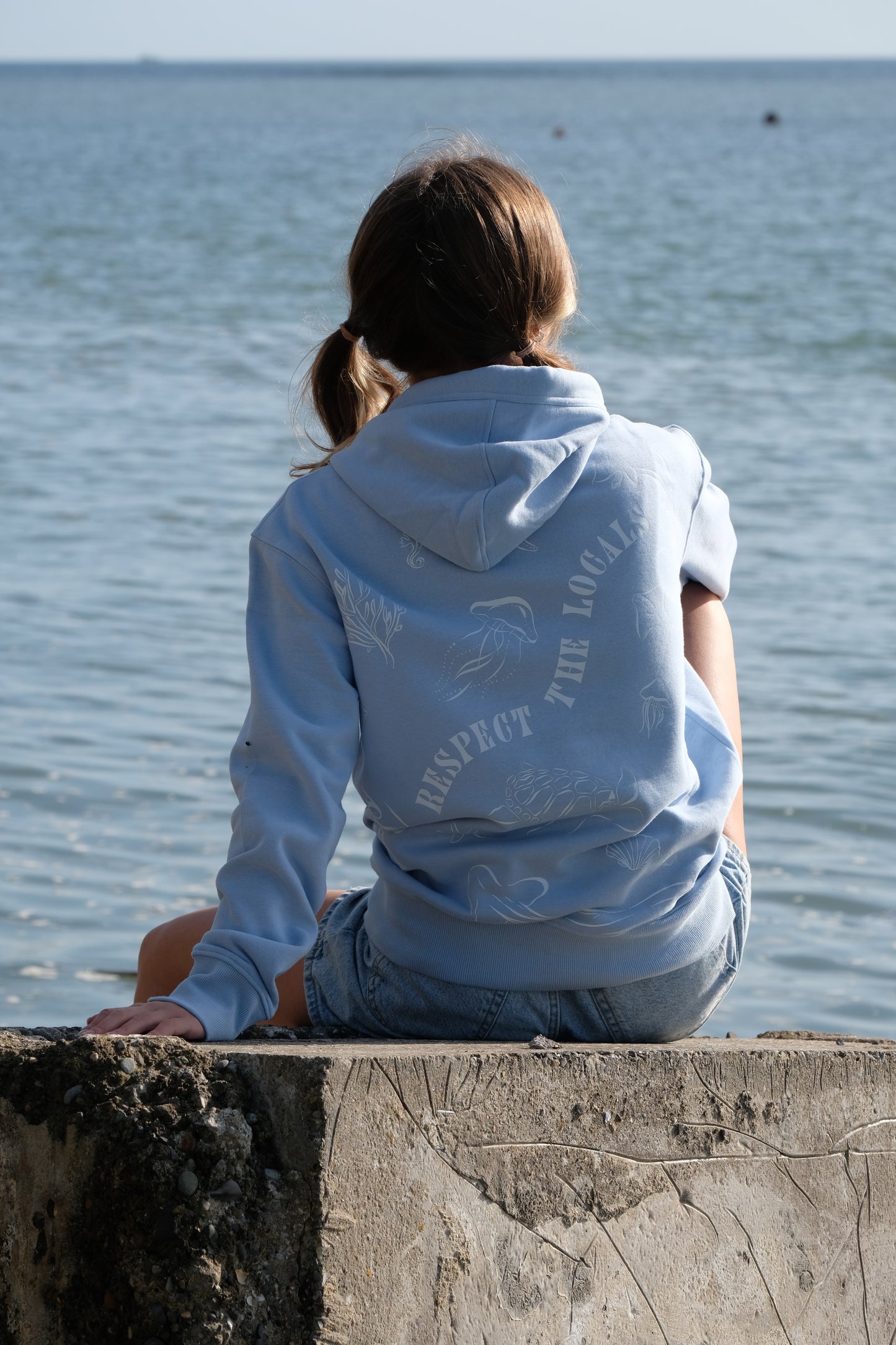 'Respect the Locals' Luxury Blue Hoodie