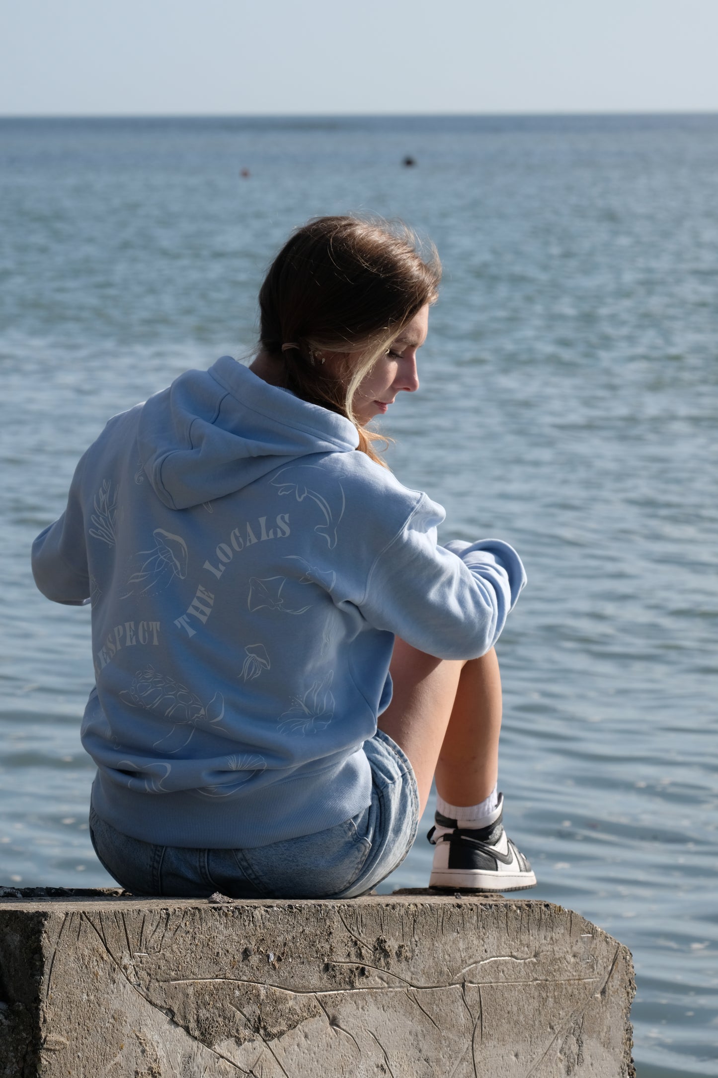 'Respect the Locals' Luxury Blue Hoodie